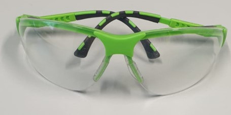 Augenschutz, Brille mit TU-Logo