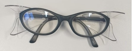 Laboratory safety goggles with optically corrected lenses